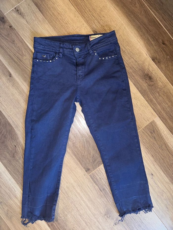 Pantacourt bleu slim Kaporal jeans