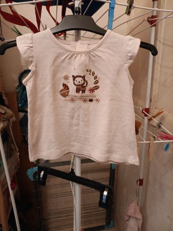 Tee-shirt  style tricot rose clair Sergent major 18mois pas de vinted go