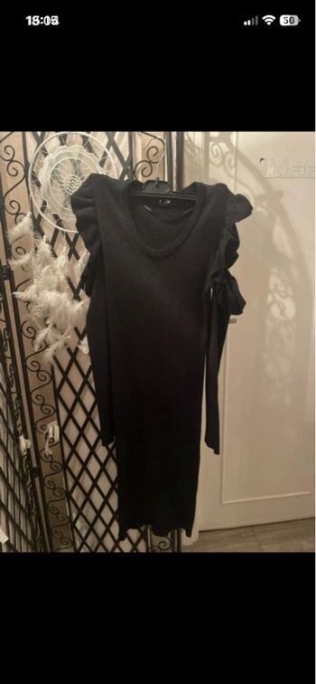 Robe noire pailletée