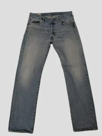 Levi’s 501 Années 2000 Style vintage W31 L30 Coupe Droite Bleu Ciel / Gris