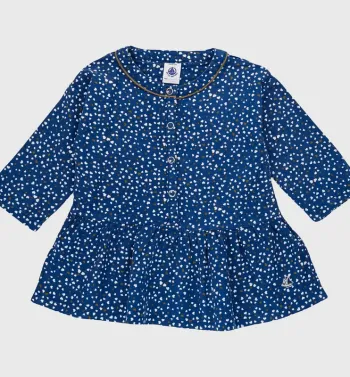 Robe à manches longues 6 mois en coton Petit Bateau