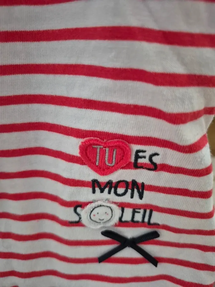 Ensemble robe + t-shirt 6 mois 67cm - photo numéro 2