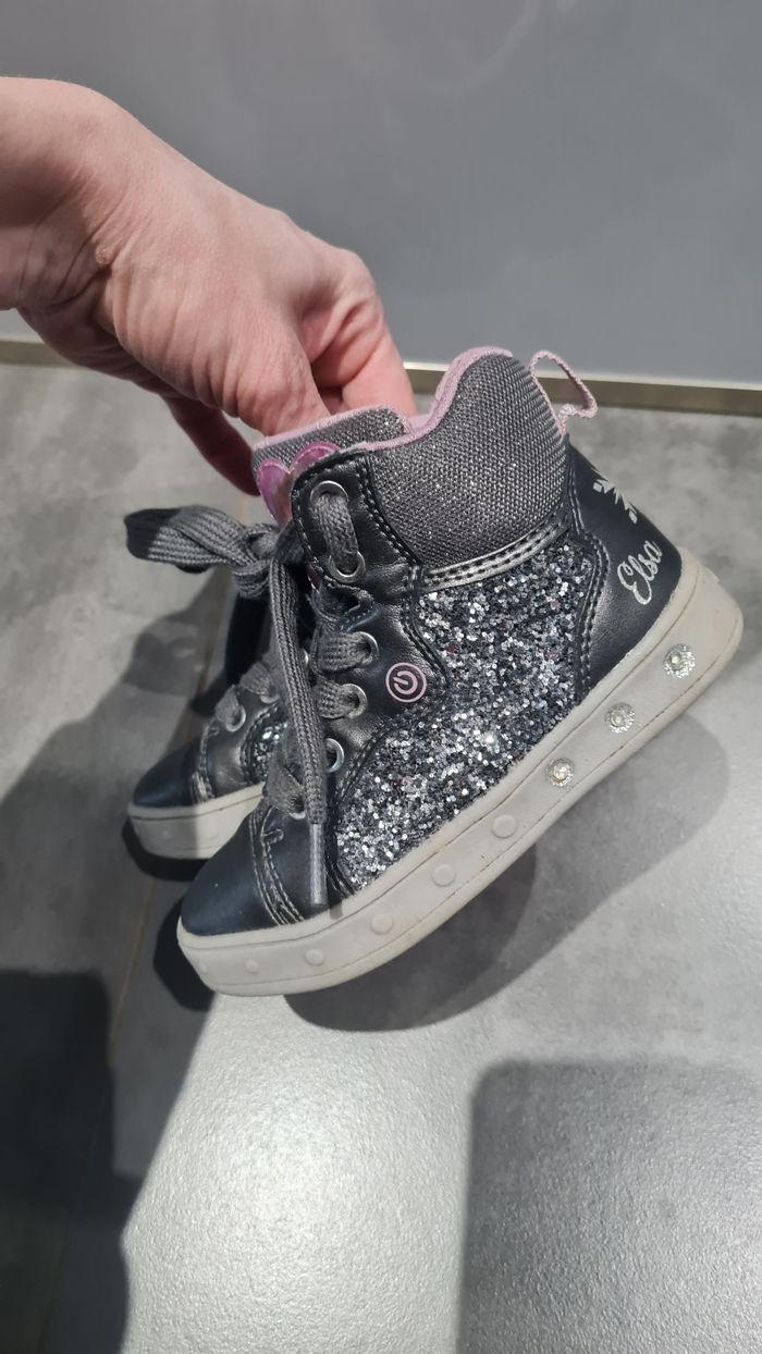 Paire baskets montantes geox la reine des neiges 25 - photo numéro 2
