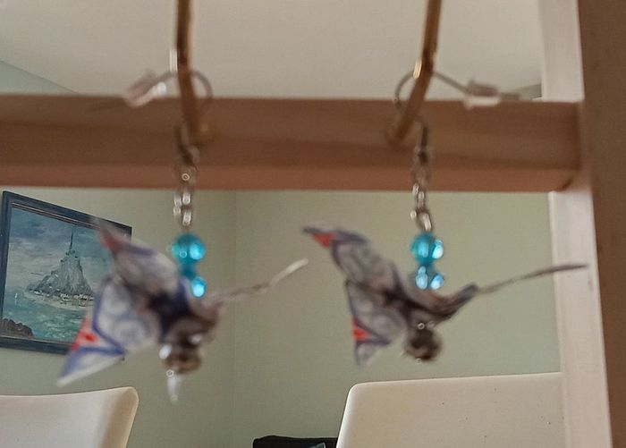 Boucles d'oreilles papillons - photo numéro 2