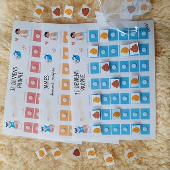 Je deviens propre ! Tableau d'apprentissage à la propreté personnalisable - continence