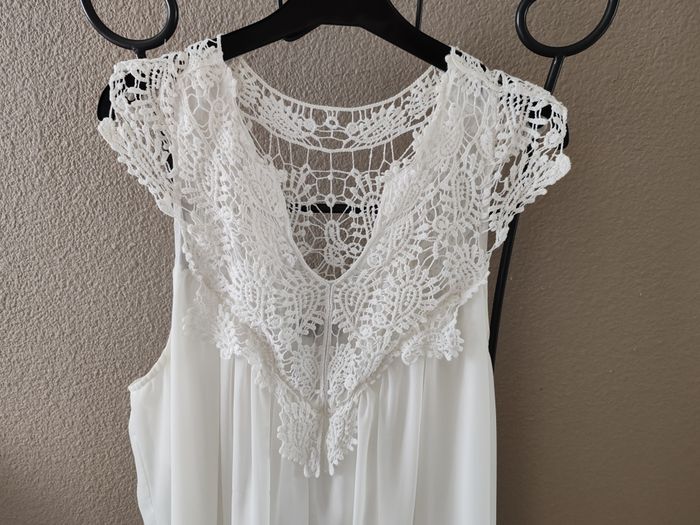 Robe blanche/macramé SALORA - photo numéro 4