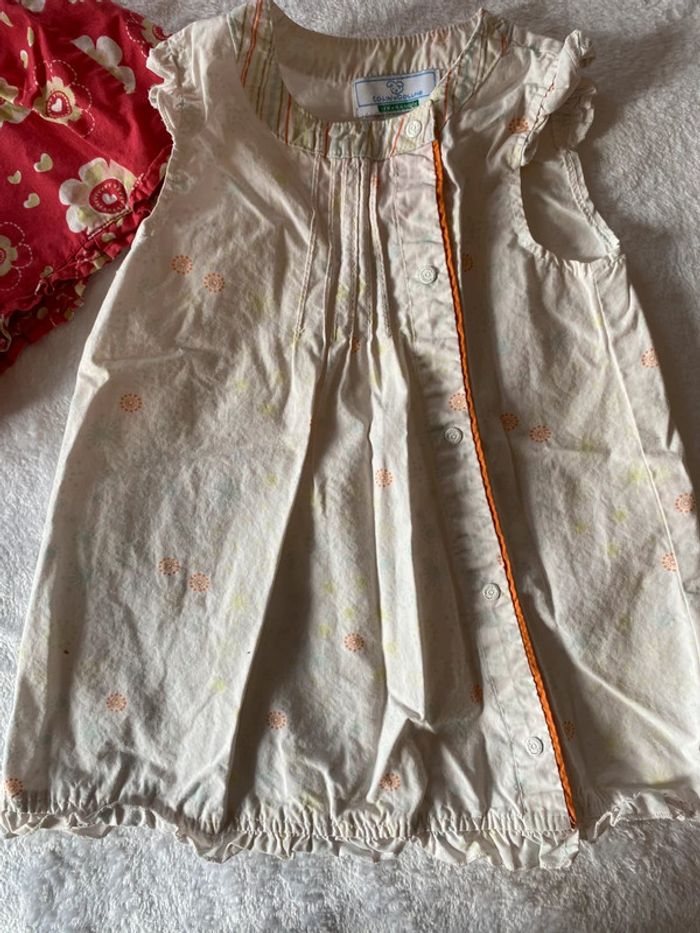 Lot de 2 robes vintage 12 mois - photo numéro 2