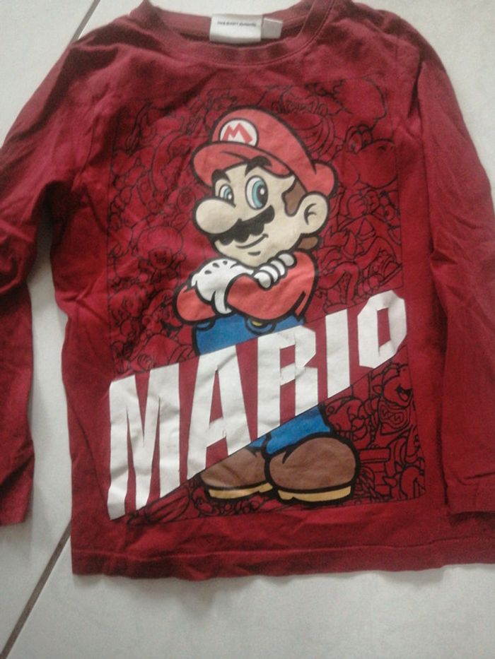 Tee shirt manche longue Mario 8A - photo numéro 2