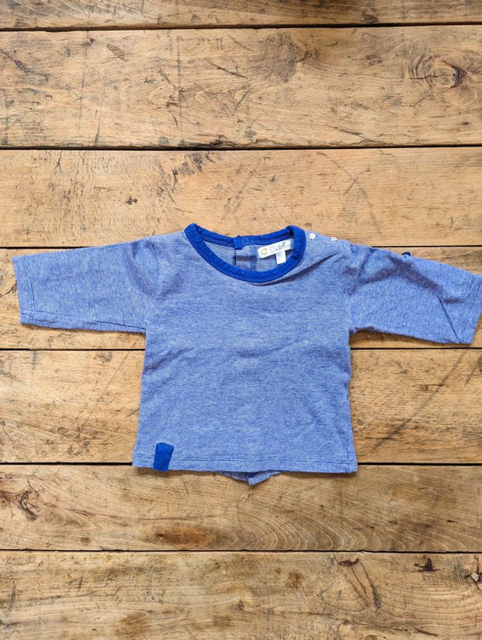 Lot de 4 tee-shirts manches longues - 3 mois - photo numéro 2
