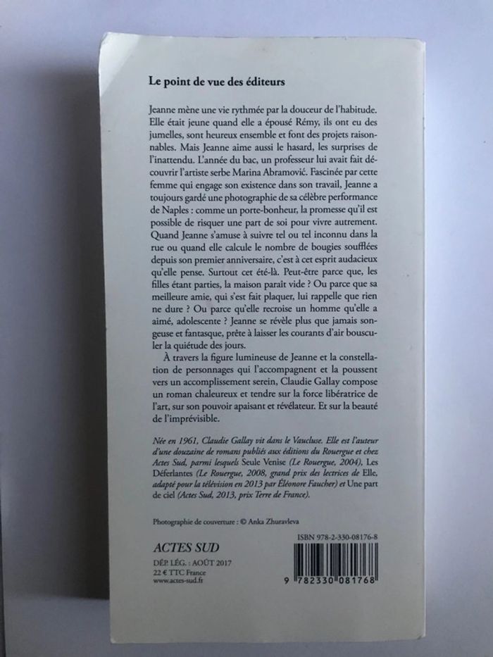 Livre « La beauté des jours » de Claudie Gallay - photo numéro 3