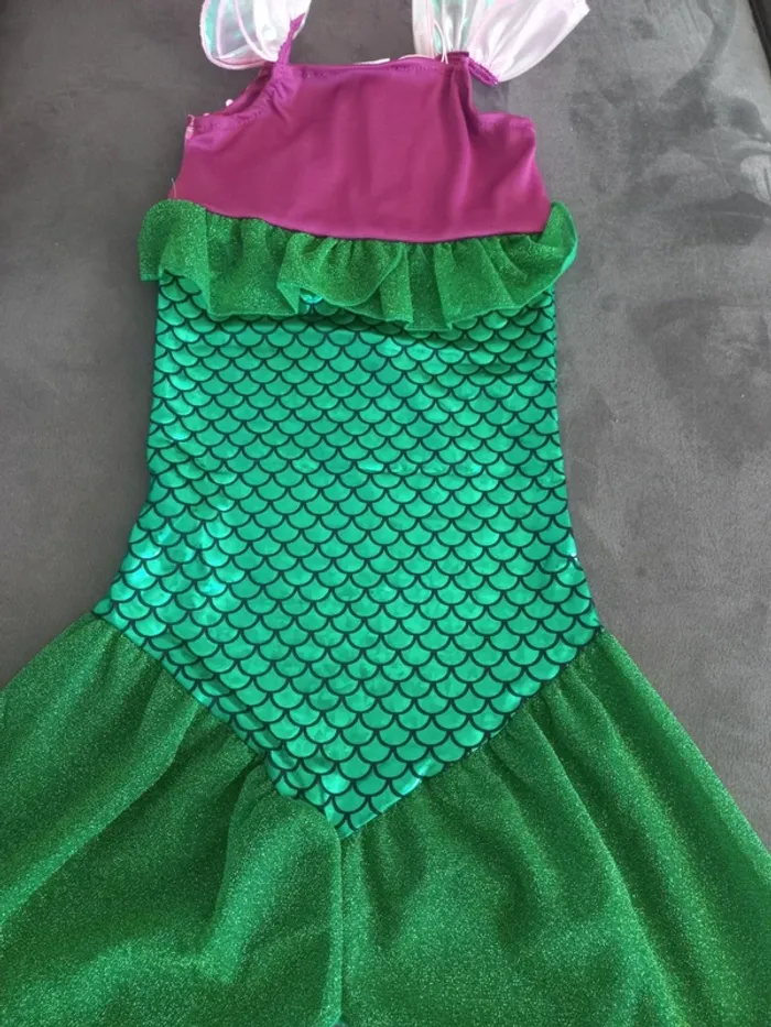 Robe déguisement ariel petite sirène 3 ans - photo numéro 2
