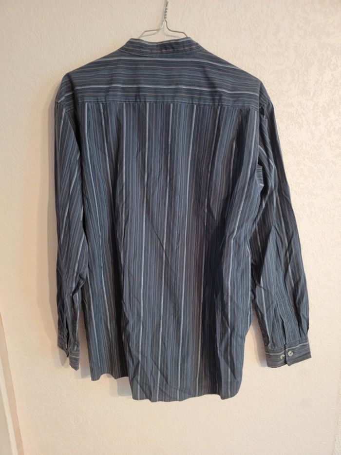 Chemise Atlas col mao aventure ethnique vintage - photo numéro 3