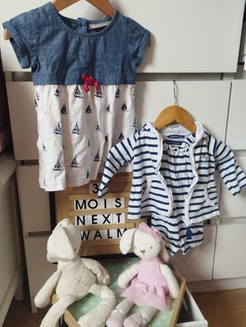 Lot été fille marinière 3mois