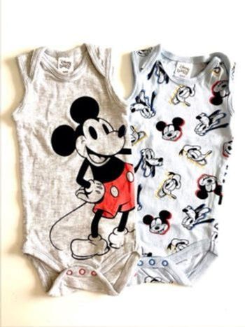 2 Bodies sans manches 0-1 mois