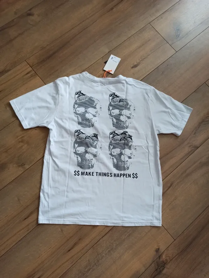 Tee shirt blanc homme L