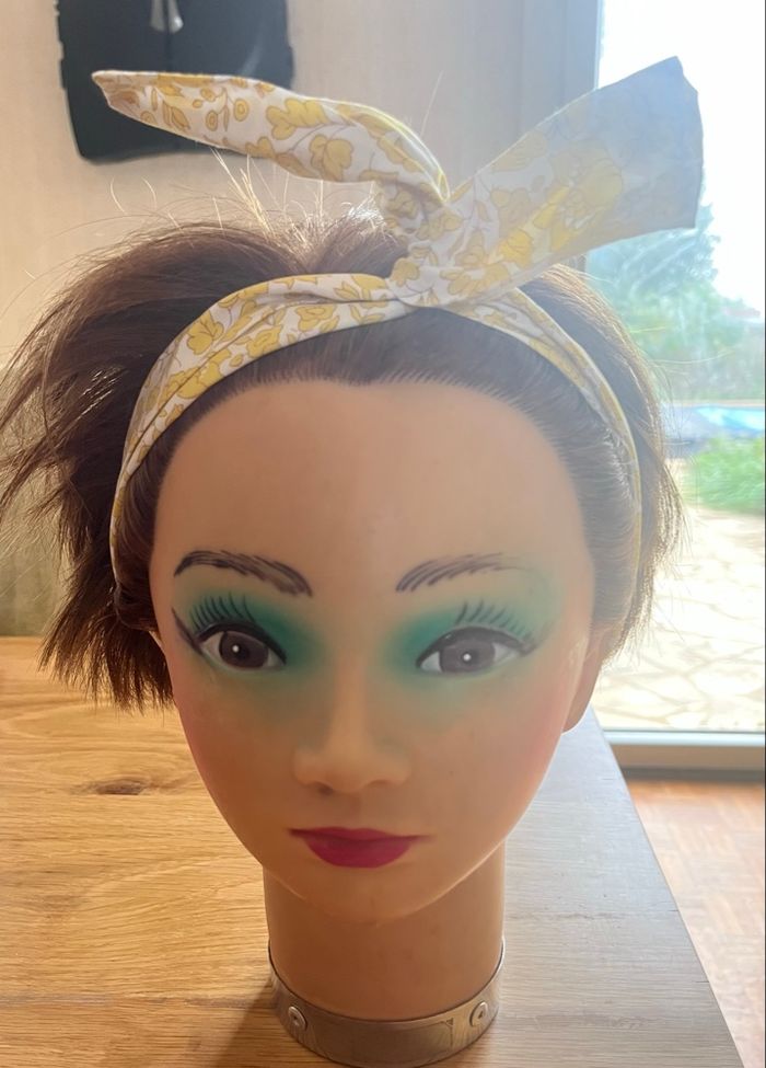 Head band en liberty accessoires pour cheveux vintage - photo numéro 2