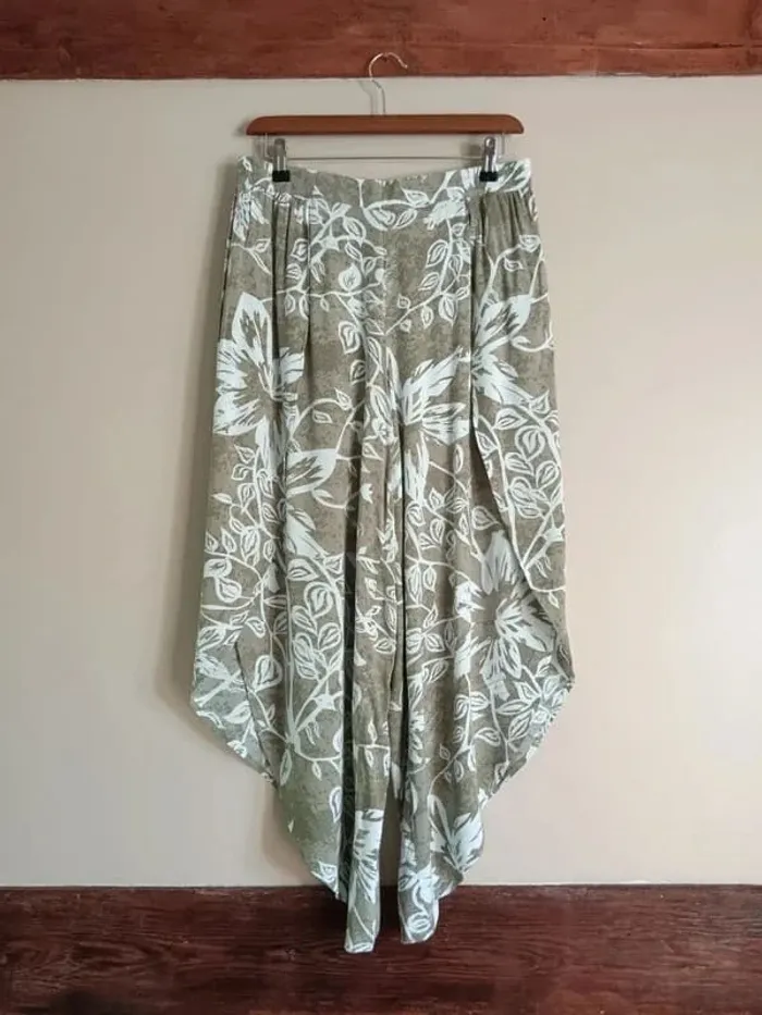 Jupe culotte verte fleurie Rainbow - photo numéro 6