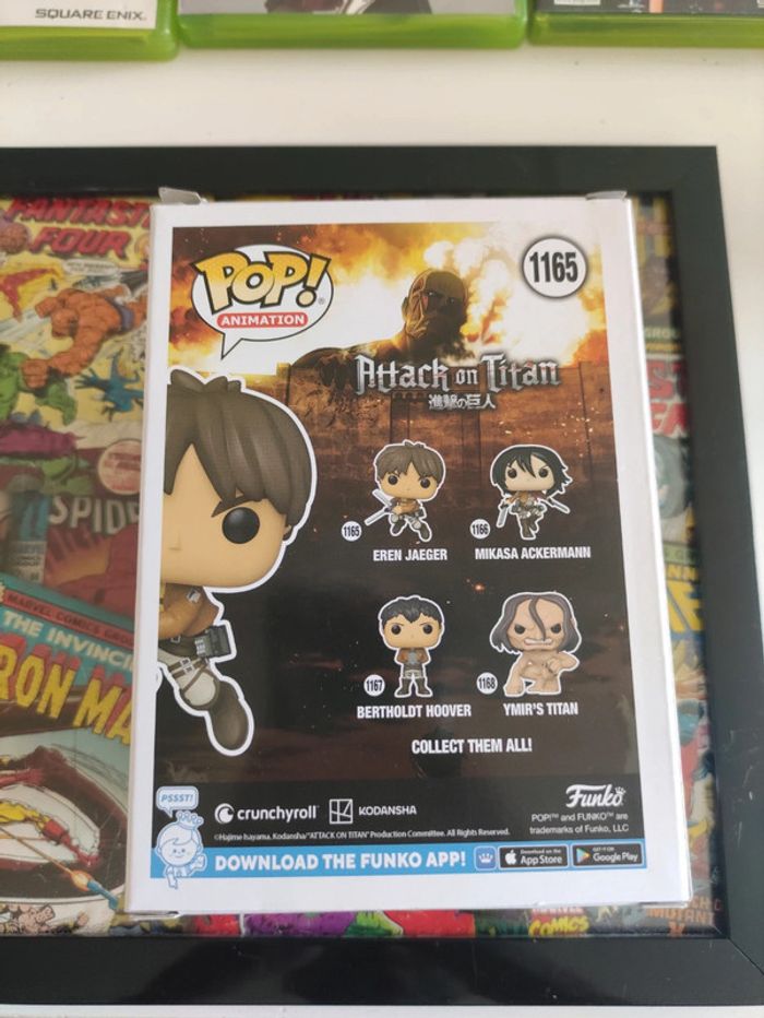 Figurine POP Eren Jaeger 1165 l'attaque des Titans - photo numéro 2
