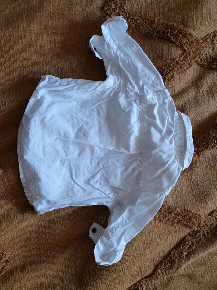 Chemise blanche manches longues 6 mois kitchoun - photo numéro 2