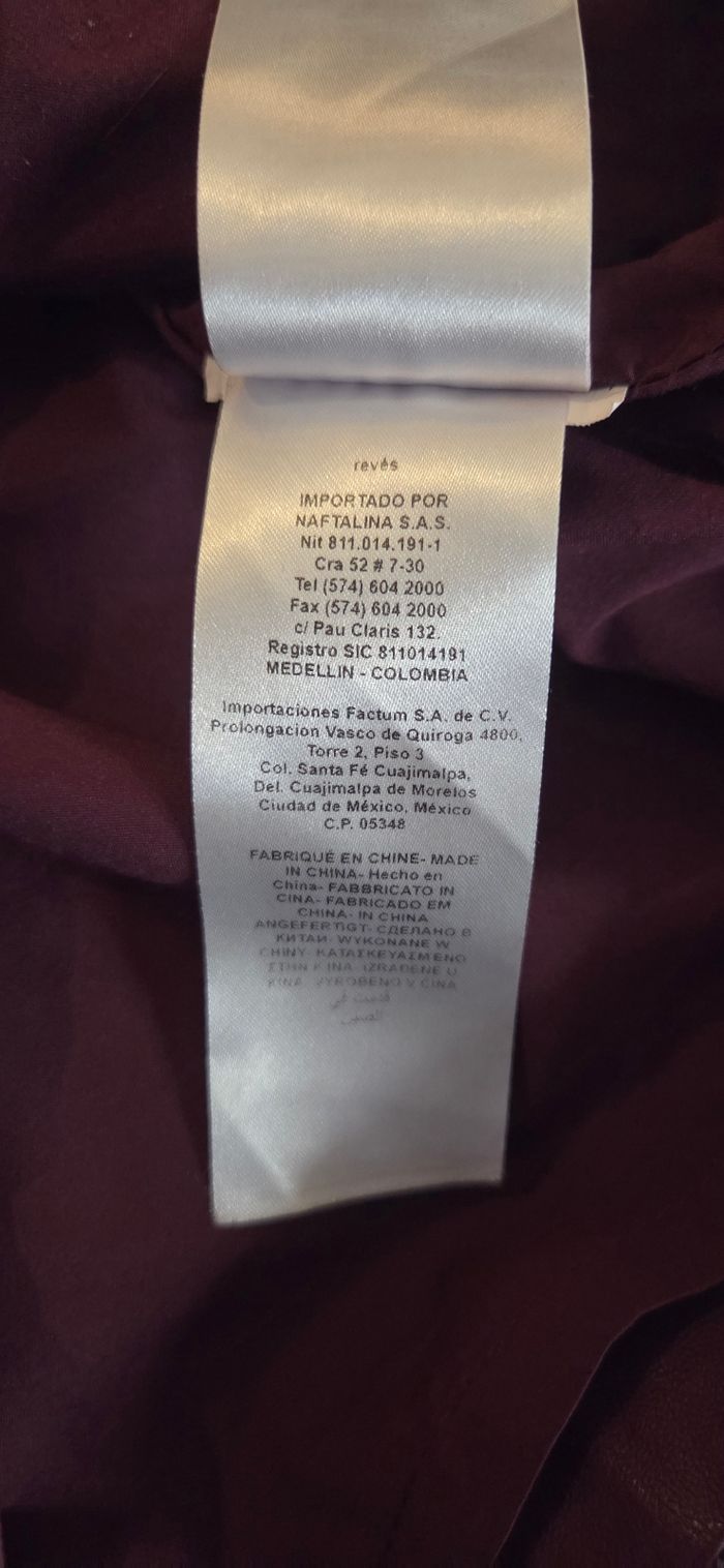 Jupe NAF NAF T.36 – effet cuir bordeaux – taille élastique – chic et tendance – excellent état - photo numéro 9