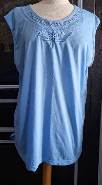 T-shirt sans manches taille  2xl bleu