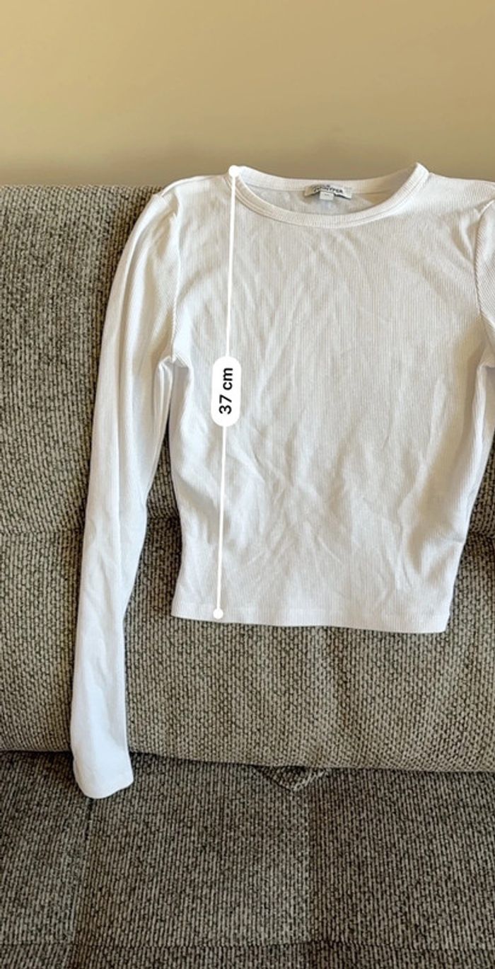 TEE shirt femme Jennyfer blanc - photo numéro 4