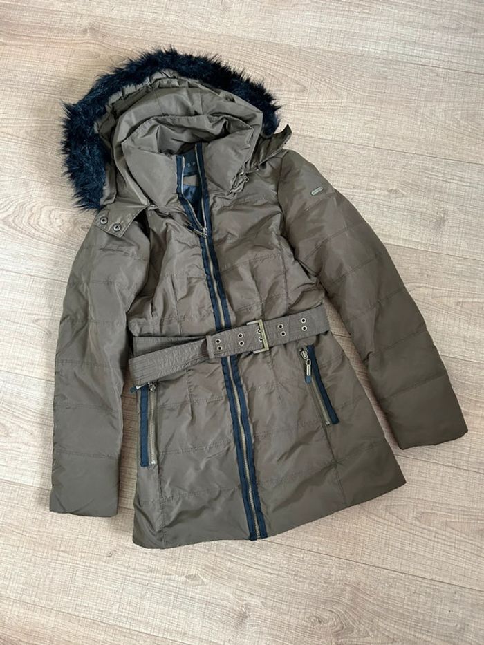 Doudoune kaki en plumes Esprit taille française 36 TBE - photo numéro 15
