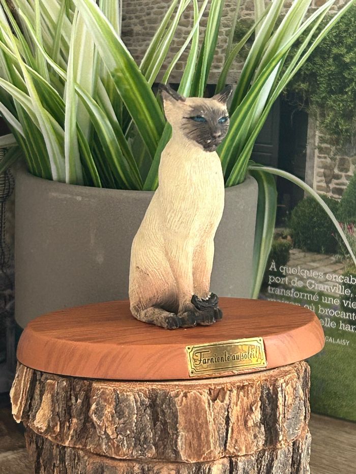 Figurine chat, siamois