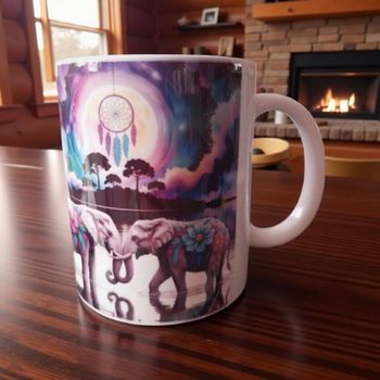 Mug éléphants zen