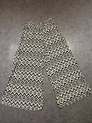 Pantalon ample à motif