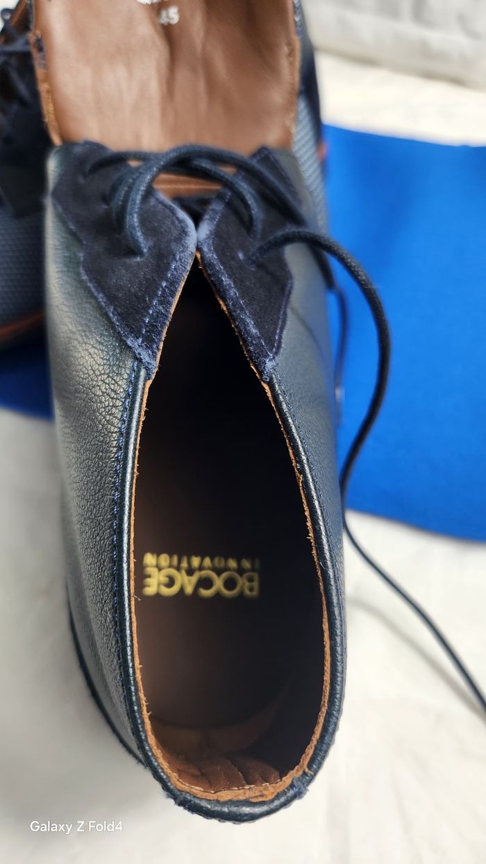 🌹pièce unique ! boots bocage renald bleu - pointure 45 - neuf - photo numéro 8