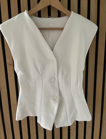 Top Zara couleur crème taille L