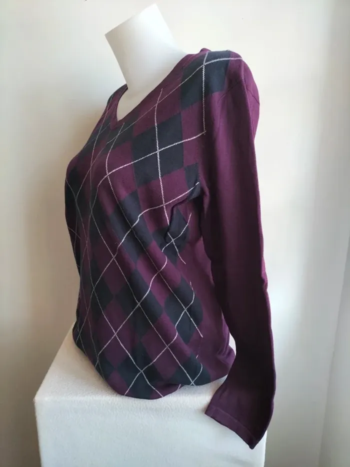 Pull Femmes Col V Tommy Hilfiger - Taille L - photo numéro 4