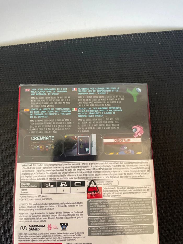 Jeu Among us crewmate édition Nintendo switch neuf sous blister - photo numéro 3