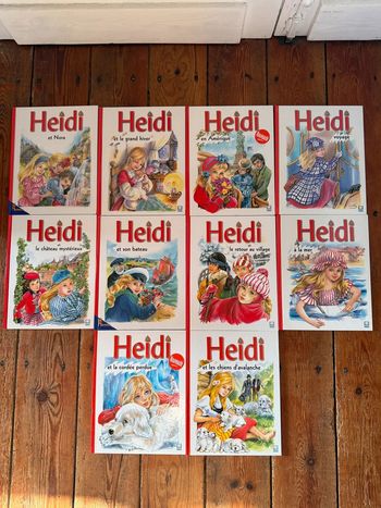 Lot de 10 livres bd albums collection Heidi Hemma éditions histoires