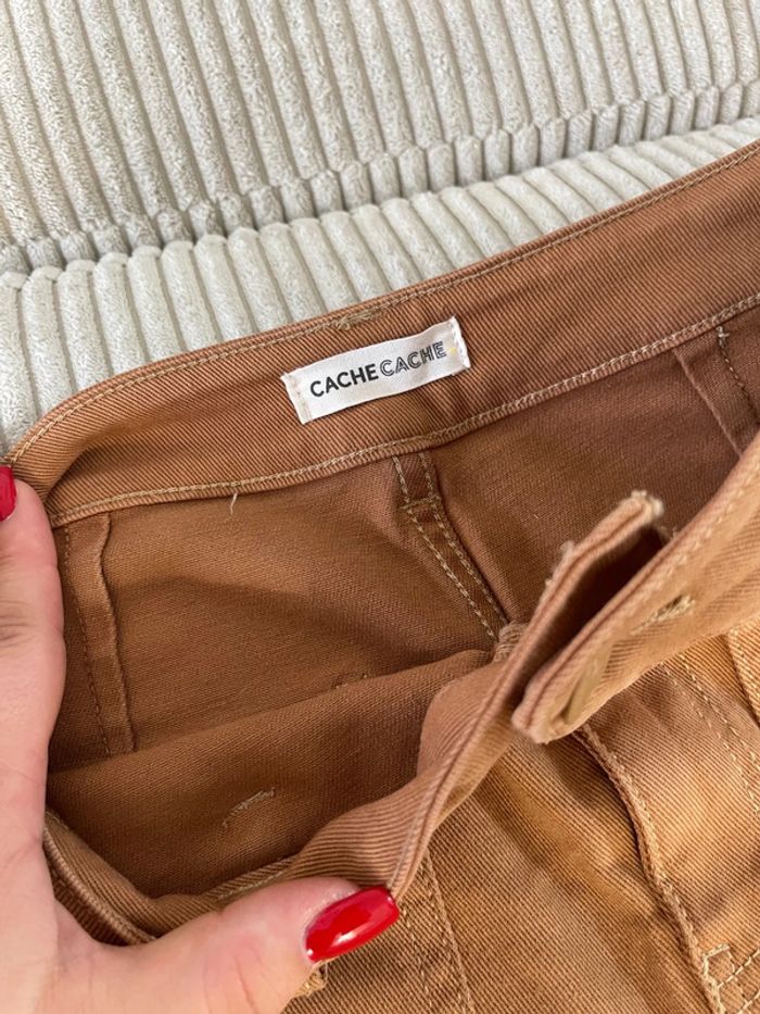Pantalon évasée marron - photo numéro 3