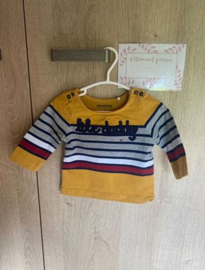 LOT 7 Pulls/blouse longue manches garçon 9 mois 71/74cm - photo numéro 5