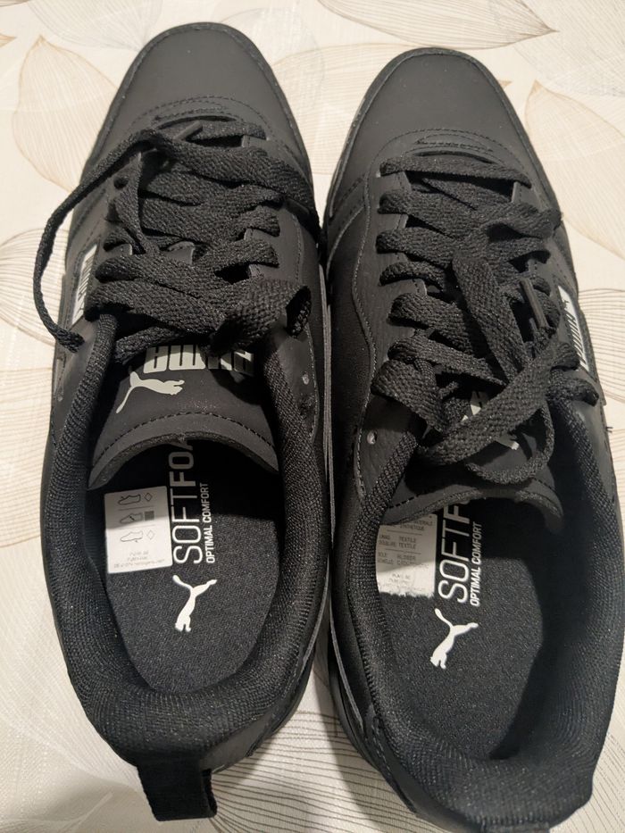 Baskets homme Puma noires. Taille 46 - photo numéro 8