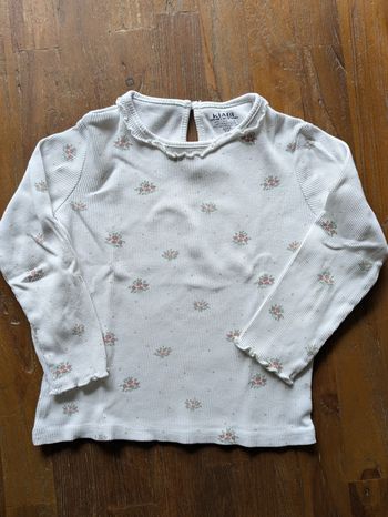Tee shirt manches longues fille 36 mois