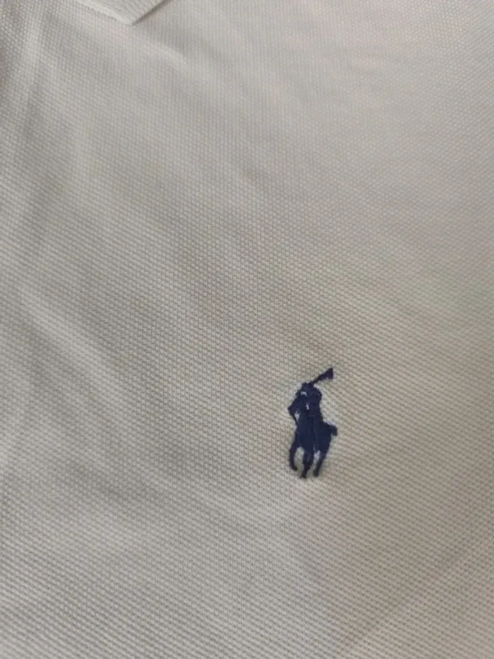 Polo Ralph Lauren homme XXL jaune pâle logo marine - photo numéro 4