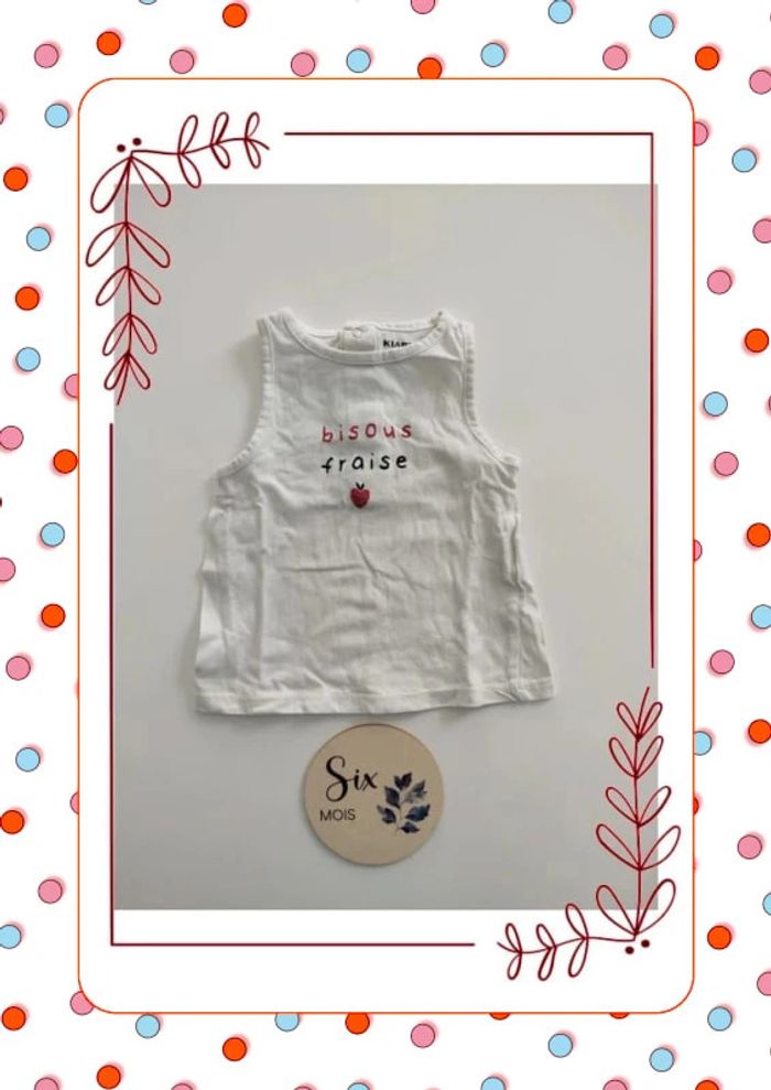 Débardeur blanc fraise 🍓