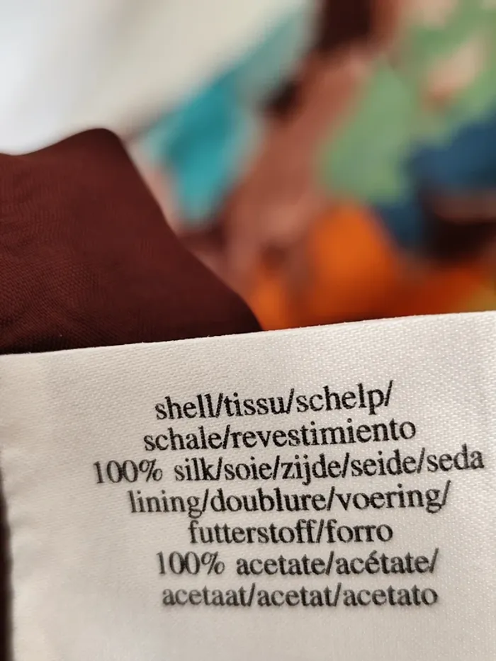 Superbe robe d'été fleurie style rétro 100% soie 36 parfait état - photo numéro 8