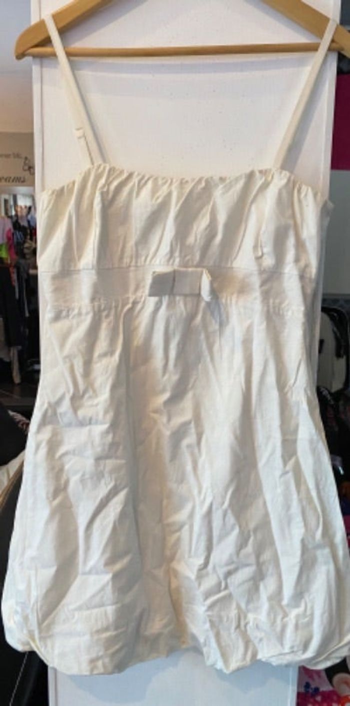 Robe blanche doublée