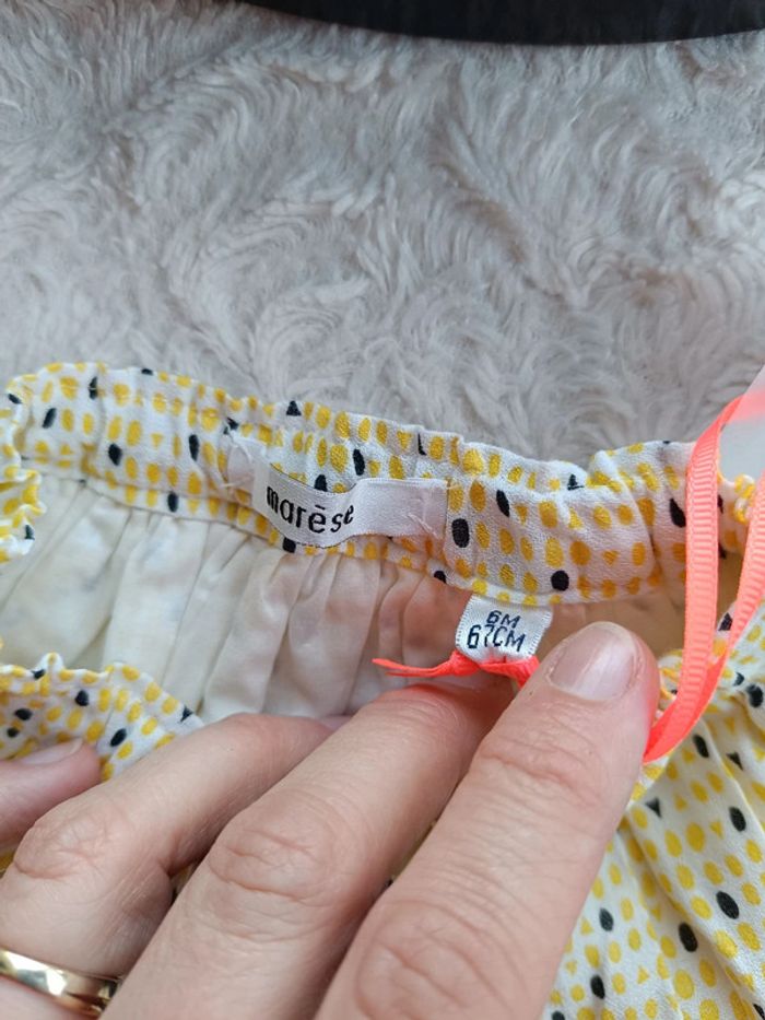 Jupe neuve avec étiquette Fille 6 mois Marèse très chic 100% coton - photo numéro 5