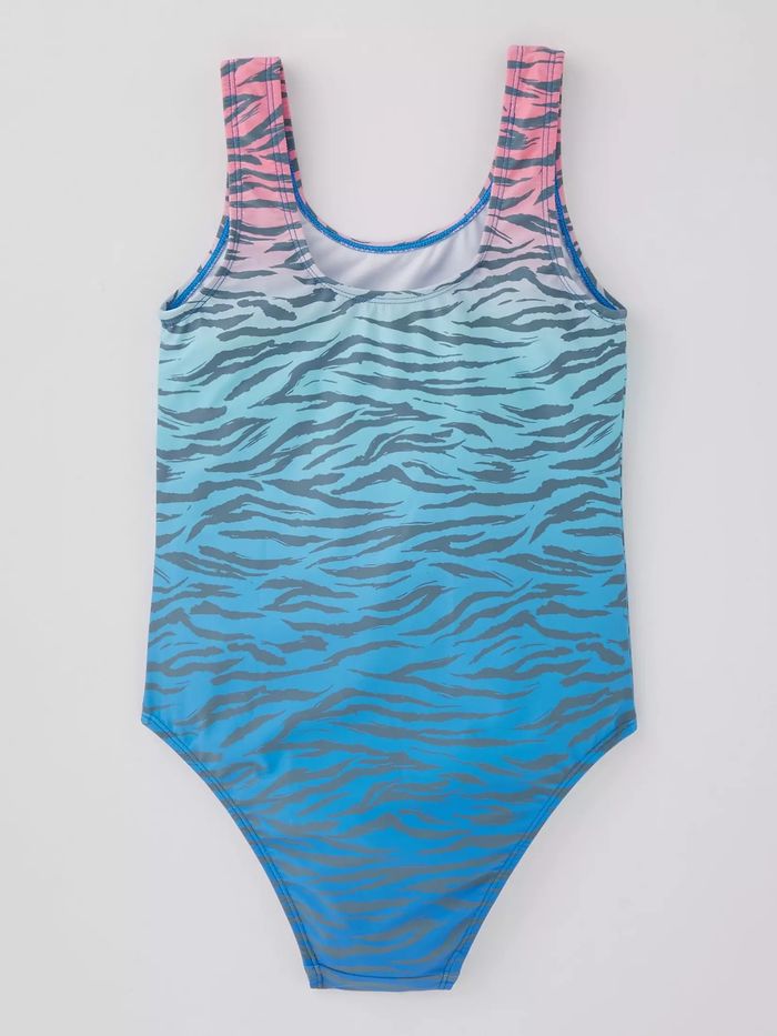 Maillot de bain ombré pour filles dégradé bleu et rose Everyday - taille 5 ans - photo numéro 2