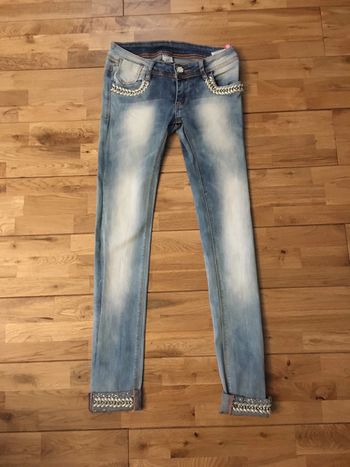 Jeans skinny bleu délavé nickel xs