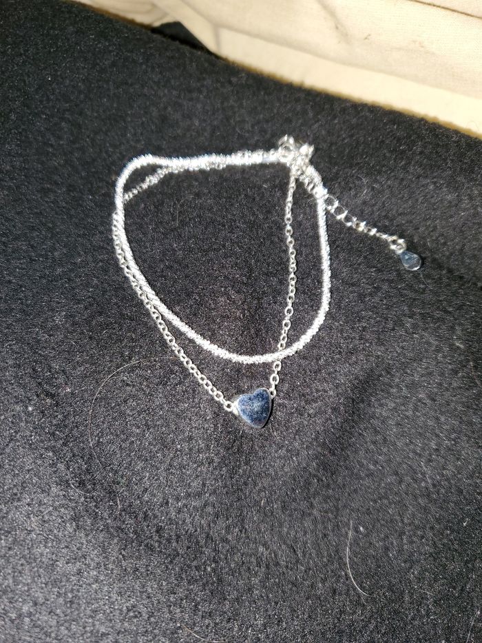 Bracelet de cheville couleur argenté - photo numéro 2