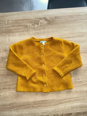 Vend gilet obaibi taille 3 ans en bonne état avec un peu de peluche