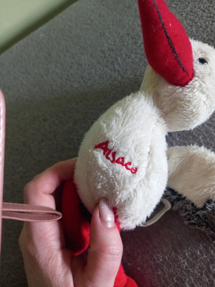 Peluche cigogne Alsace - photo numéro 3