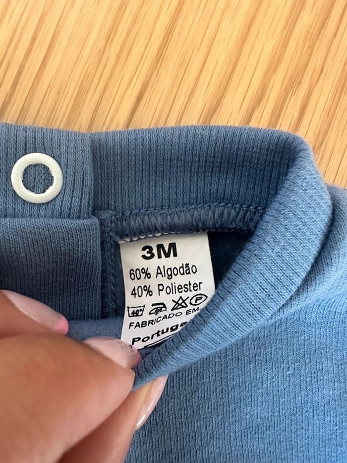 Pull bleu manches longues - photo numéro 2